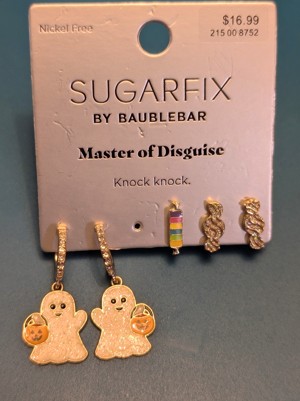 👻🍬Sugarfix By Baublebar Earring Set- Glitter Ghosts And Candy, *MISSING 1